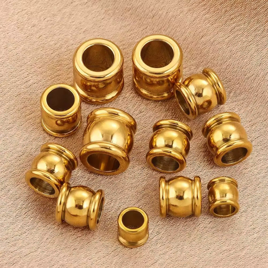 Aiovlo Abstandsperlen Edelstahl, 4–10 mm, Unisex - Bild 2