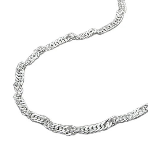 SIGO Bauchkette Singapur, 925 Silber, Damen, 27 cm - Bild 1