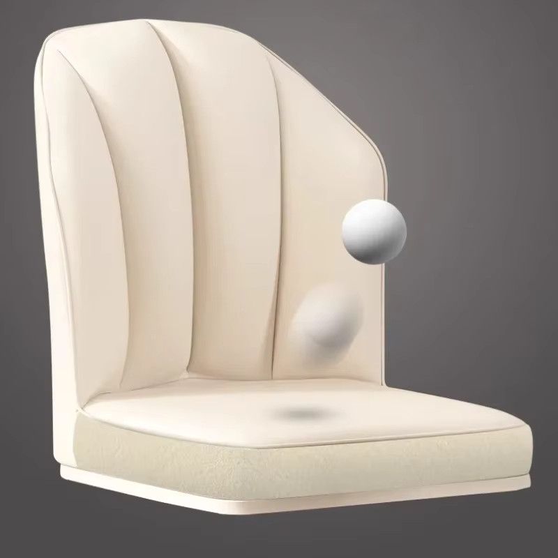 LIUSHADUOLA Nordic Cream Esszimmerstuhl – Minimalistischer Designer-Loungesessel in Cream und Blau für moderne Wohnzimmer und Esszimmer - Bild 2