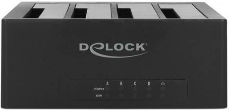 DeLOCK USB Type-C Docking Station für 4 SATA HDD/SSD, Schwarz - Bild 2