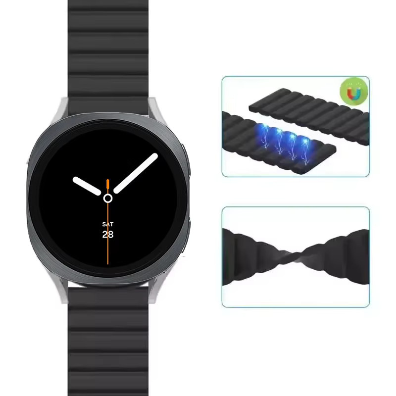 Magnetisches Schlaufenarmband für Samsung Galaxy Watch 8, Silikon, Unisex - Bild 2