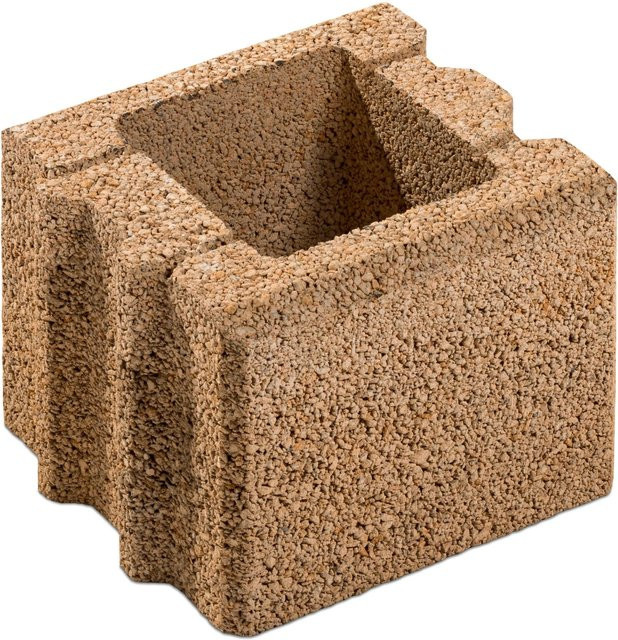 Diephaus Mauer Canta Halbstein Sandstein B/T/H: 25 x 25 x 20 cm - Bild 1