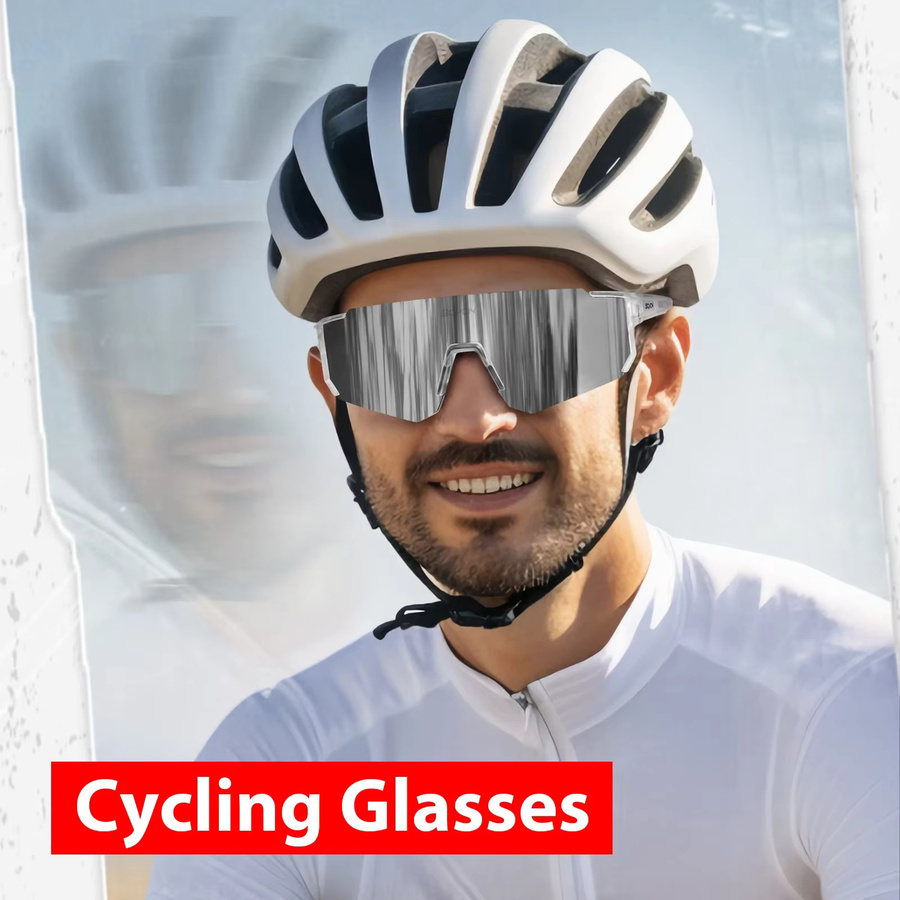 SCVCN Sportsonnenbrille, Unisex, Vollrand, Wrap - Bild 2