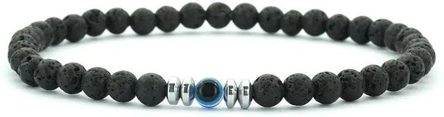 SunFlowers Story Armband, Türkise, Hämatit, Obsidian, Schwarz, Unisex - Bild 1