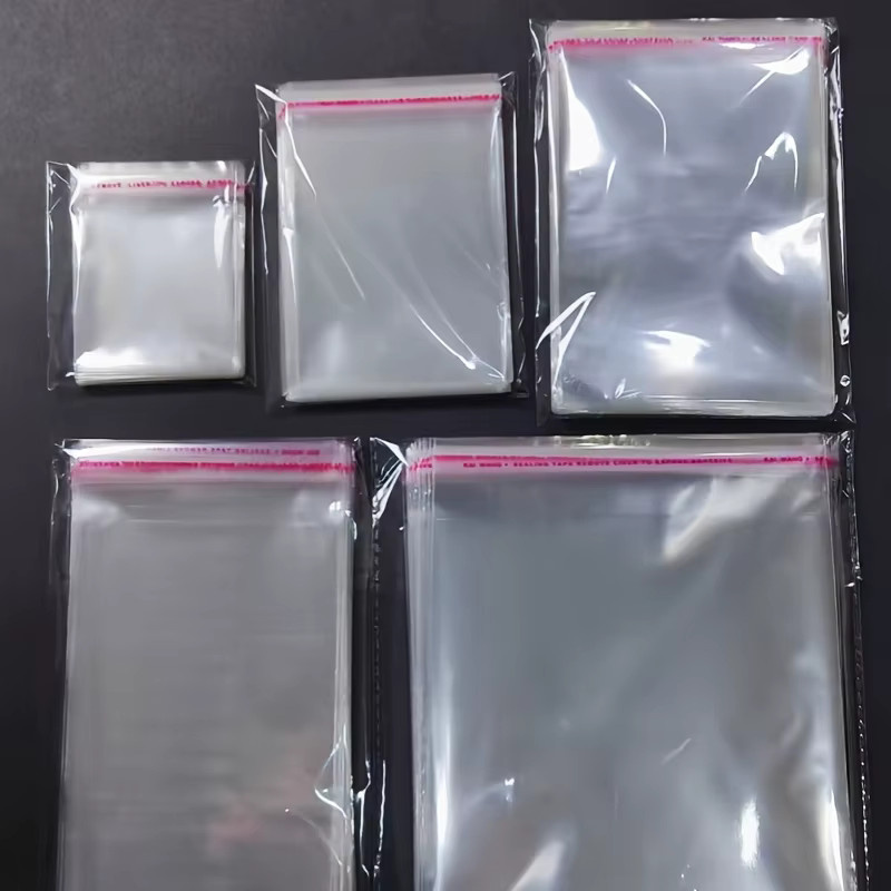 200 Stück selbstklebende transparente OPP-Beutel aus Kunststoff zum wiederverschließbaren Verpacken von Geschenken, Dokumenten und Schmuck - Bild 5