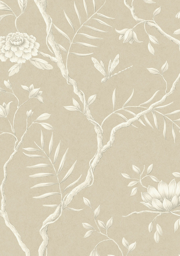 Lewis & Wood Tapete Jasper Peony in Beige mit floralem Naturmotiv - Bild 1