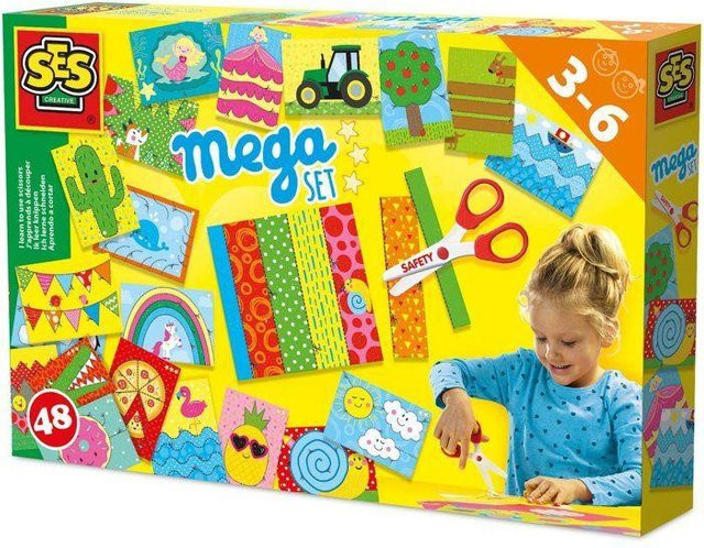 SES CREATIVE Ich lerne schneiden, Lernspielzeug, 48 Übungsblätter, ab 3 Jahre - Bild 1