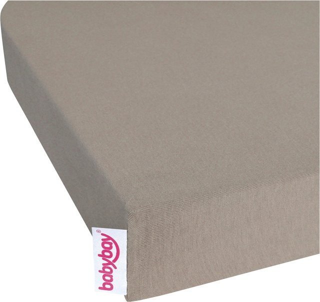 Babybay Jersey Spannbetttuch Deluxe für Beistellbetten Maxi, Midi, Boxspring, Comfort und Comfort Plus in Braun - Bild 3