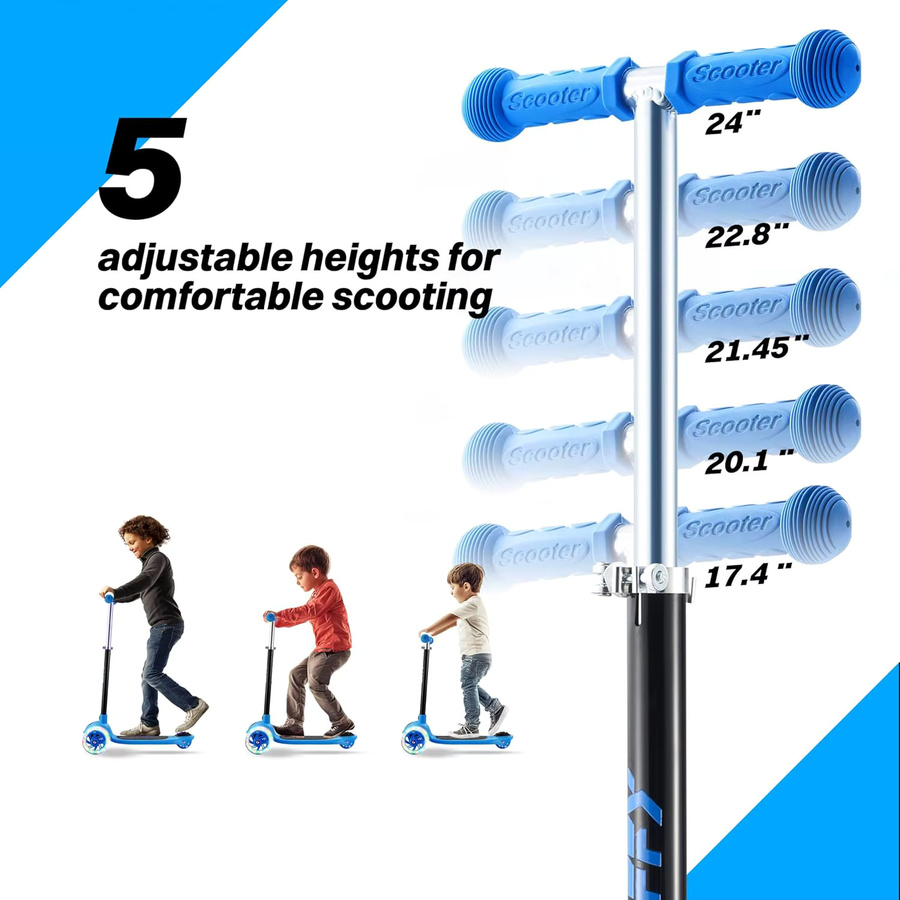Joyfy 3-Rad-Roller, Mehrfarbig, mit LED-Leuchtrollen, ab 3 Jahren - Bild 4
