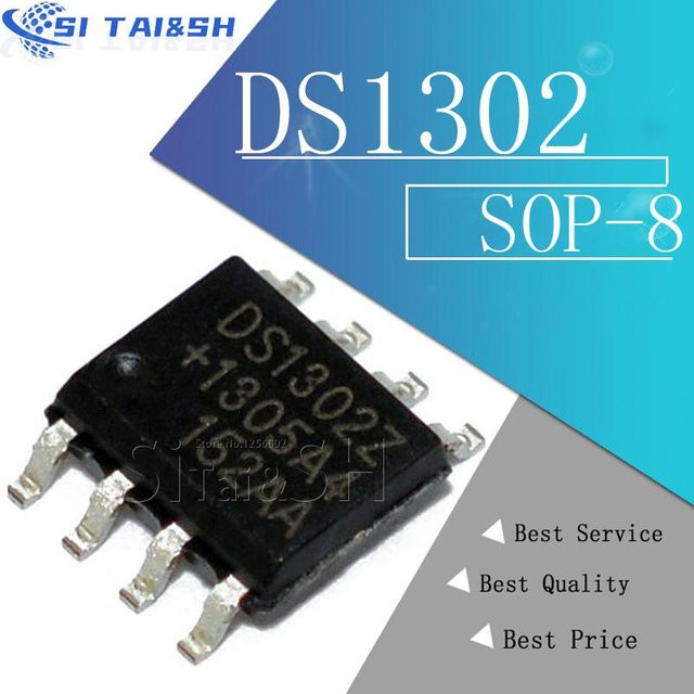 10 Stück Si Tai&SH DS1307ZN DS1302ZN DS1232 Echtzeituhren IC in SOP-8 Bauform, Schwarz - Bild 1