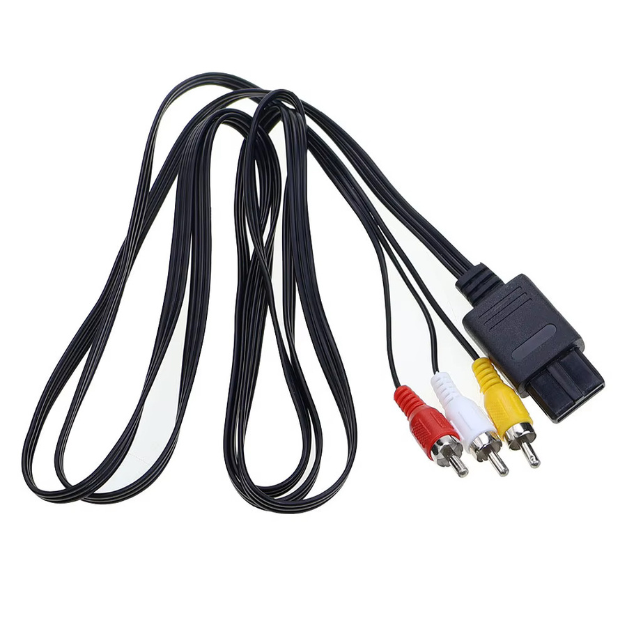 JCD AV-Audiokabel für Retro-Spielekonsolen wie N64, GameCube, NGC, SNES und SFC, Länge: 1,8 m, Mehrfarbig - Bild 4