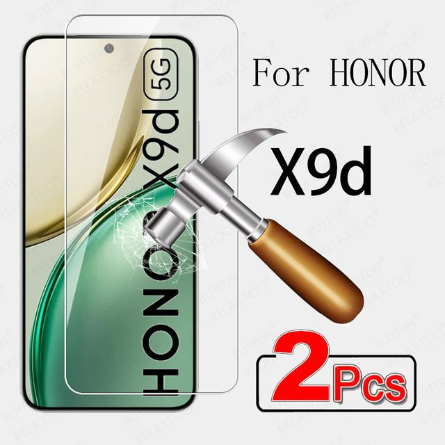 2er-Pack Gehärtetes Glas Display Schutzfolie für Honor X9d 5G 2025, Transparent - Bild 1