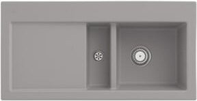 Villeroy & Boch Spüle Subway 60 in Fossil mit Ablaufgarnitur und Handwaschbecken, Breite: 60 cm - Bild 1