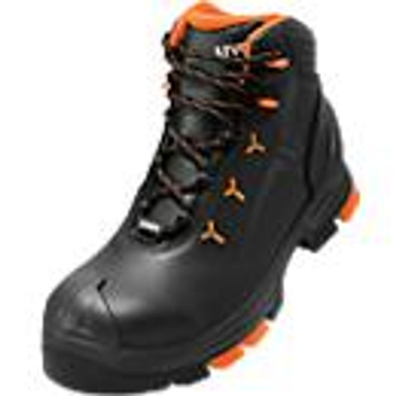 Uvex Sicherheitsstiefel uvex 2 S3 aus Leder in Schwarz/Orange, Größe 41 - Bild 3