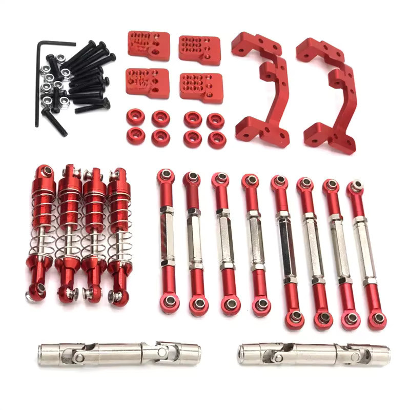 Feiyu WPL C14 C24 C16 1/16 RC Auto Metall-Upgrade-Teile, Spurstangen, Antriebswellen, Stoßdämpfer - Bild 2