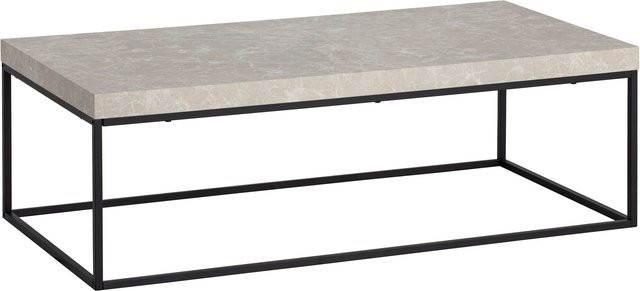 Moderner Couchtisch in Sandgrau mit rechteckiger Form, B/H/T: 120 x 38 x 60 cm - Bild 1
