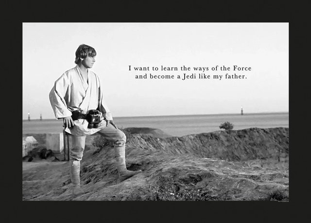 Komar Wandbild Star Wars Poster in Schwarz-Weiß, B/H: 70 x 50 cm - Bild 1