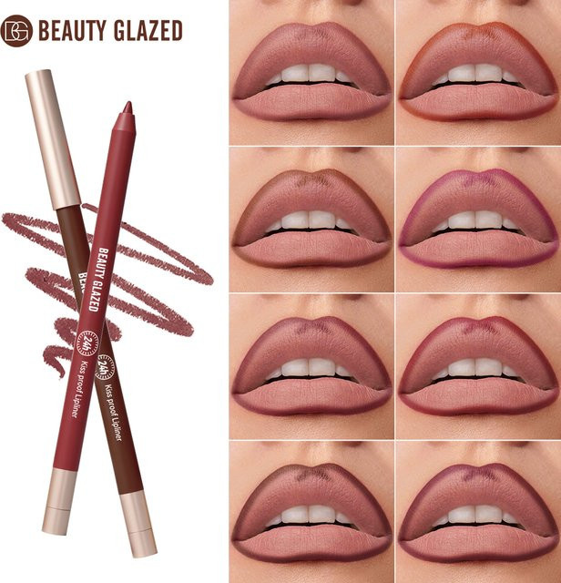 beauty glazed Artist Matte Velvet Lip Liner, 8 Farben, matt - Bild 1