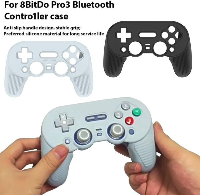 8BitDo Pro3 Bluetooth Wireless Game Controller Schutzhülle in Weiß, stoßfest und kratzfest - Bild 1