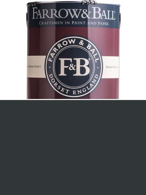 Farrow & Ball Exterior Eggshell Holzschutzfarbe Off-Black 57, 2,5 l - Bild 1