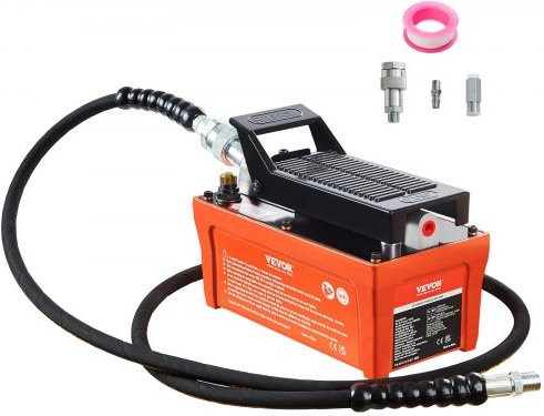 VEVOR Luft-Hydraulikpumpe Orange mit 1,9 l Reservoir und 2 m Schlauch - Bild 1