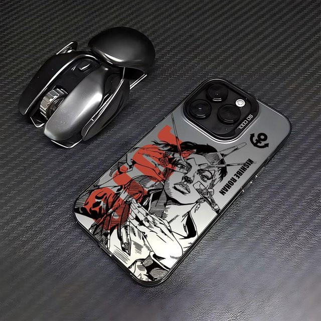 Anime JOJO's Bizarre Adventure Handyhülle für iPhone 11 bis iPhone 17 Pro Max, matt und anti-fall, multicolor - Bild 1
