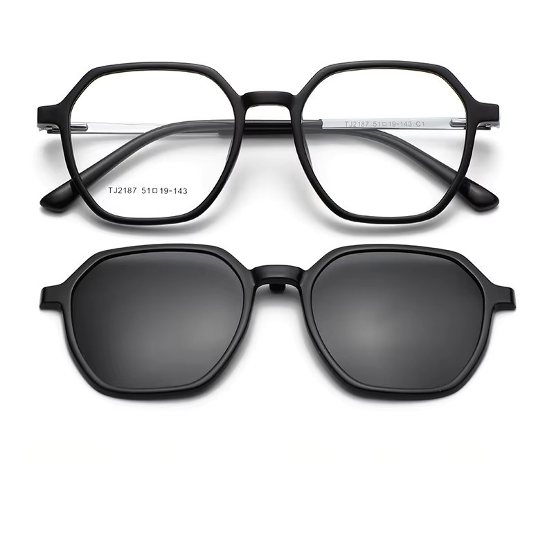 VICKY Magnetischer Clip auf Brille, Schwarz, Unisex - Bild 2