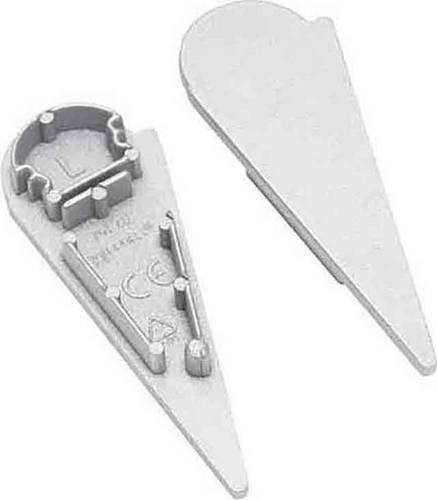 Brumberg Endstück aus Kunststoff in Weiß oder Silber, B: 5,5 cm, H: 2,3 cm - Bild 1