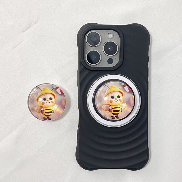 LS 3D-Kristallkugel Liebliche Biene Handyhalterung mit Ständer für magnetische Halterungen kompatibel mit iPhone 17 und iPhone 16 Pro Griptok - Bild 1