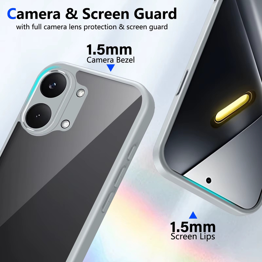 Transparente Silikon TPU Schutzhülle mit Airbag-Schutz für Xiaomi Poco X8 Pro Max und Redmi Turbo 5 Max in Blau - Bild 4