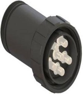 Bulgin PXP9050/06/P/1 Rundsteckverbinder Bulk in Schwarz - Bild 1