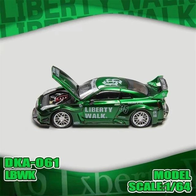 Linyi Toy Car Dämonenkönig Auto 911Rs, Druckguss Modellauto, 1:64, Schwarz Weiß, ab 14 Jahren - Bild 1