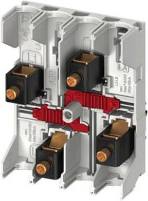 ABB ZLS924-3LN-R Smissline Standardeinspeiseblock mit Innensechskant Einspeiseklemme in Weiß - Bild 1
