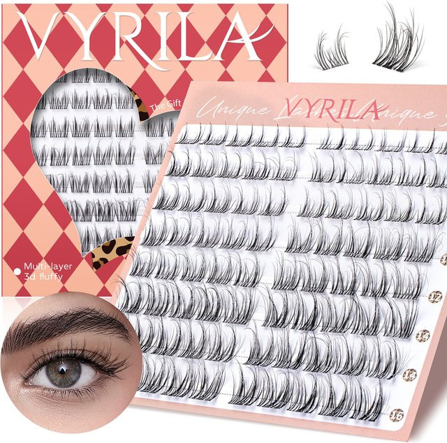 VYRILA Wimperncluster, Black, D Curl, 8–16 mm - Bild 1