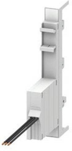 Siemens Sammelschienenadapter Standard Universal mit Sicherungsmodul und DIN-Tragschiene, Farbe: Weiß - Bild 1