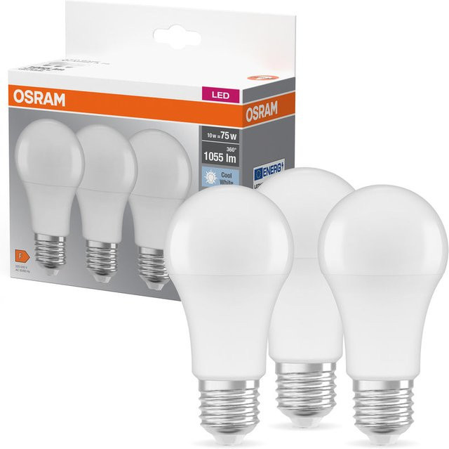 Osram LED BASE Classic A Leuchtmittel E27 10W 840 Matt Cool White - Bild 1