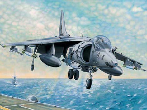 Trumpeter AV-8B Harrier II, Modellfahrzeug, 1:32, Grau - Bild 1