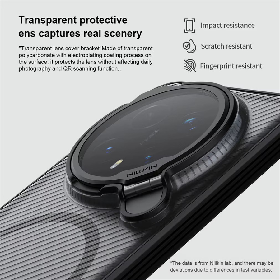 NILLKIN CamShield Pro MagSafe Schutzhülle für Honor Magic 8 Pro mit Magnet und Kameraabdeckung in Schwarz und Transparent - Bild 2