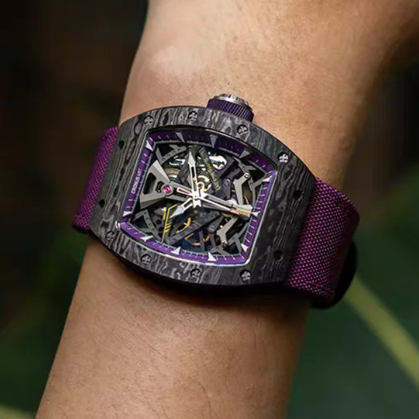 CRONUSART Armbanduhr Automatik, Kohlefaser, Tonneau, 50 mm, Herren - Bild 1