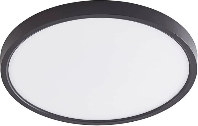 Lindby LED Deckenleuchte Pravin Modern Schwarz Rund - Bild 1