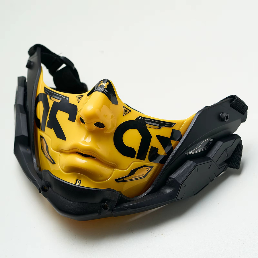 JAUPTO Cyberpunk-Stil Halbgesichts-Mecha-Maske, Taktische Maske - Bild 3