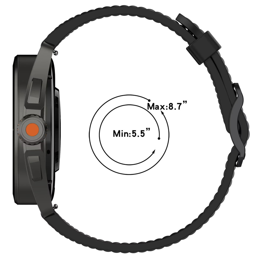 EIGIIS Smartwatch Armband, Silikon, 22 mm, Unisex - Bild 3