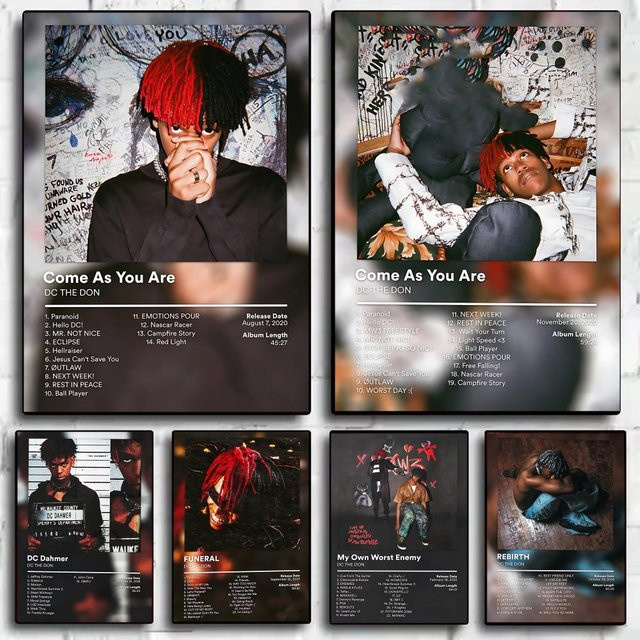 D-DC THE DON Rapper Musik-Poster, wasserfester Wanddruck in Schwarz und Multicolour, Rechteckig, Breite: 20 cm, Höhe: 15 cm - Bild 1