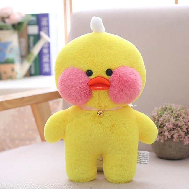 Bai Fen Bai Toys Lalafanfan mimi Ente Plüschtier gelbe 30cm - Bild 1