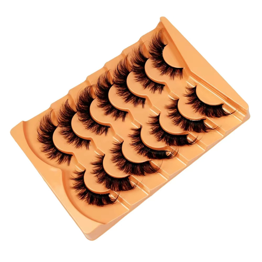 7 Paar Kunstwimpern Katzenaugen, Black, Unisex - Bild 2