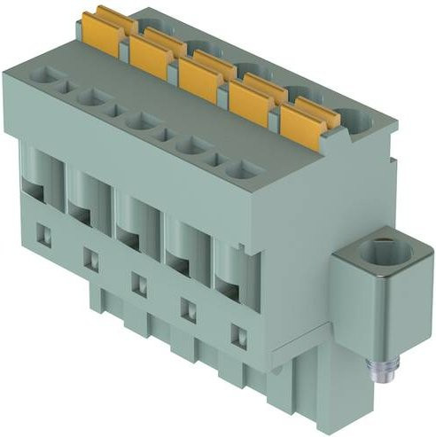 HARTING Steckverbinder aus Messing in Grau mit 12 Polen - Bild 1