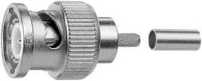 Telegärtner BNC-Kabelstecker Crimp RG 62 A/U in Silber - Bild 1