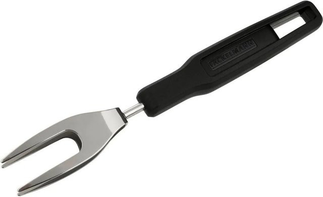 Fackelmann Steakgabel Statement in Schwarz/Silber aus Edelstahl und Kunststoff, spülmaschinenfest - Bild 1
