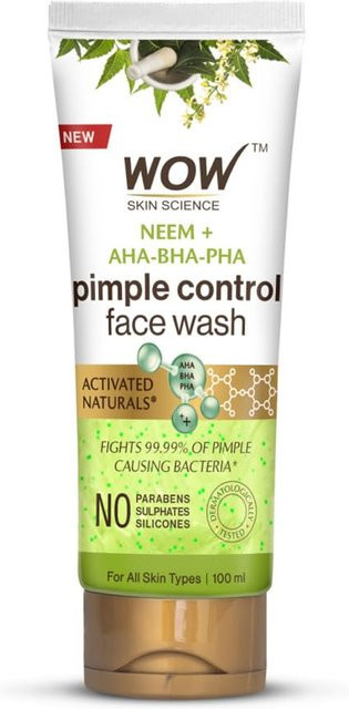 WOW Skin Science Neem Gesichtswaschgel, 150 ml, für fettige und unreine Haut - Bild 1