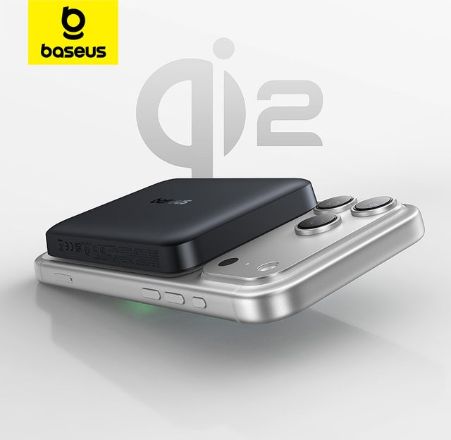 Baseus Qi2 Magnetische Powerbank 10000 mAh mit 15 W kabellosem Laden und 22,5 W kabelgebundenem Laden für iPhone 16 15 14 13 12 Pro Max - Bild 1